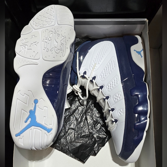 Air Jordan 9 Retro White/Navy size 12 - Picture 2 of 2